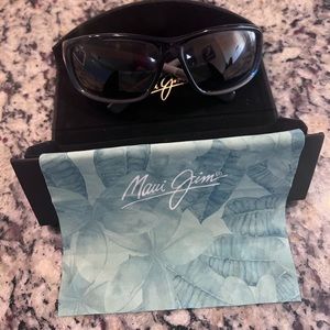 Maui Jim SPARTAN REEF Brown Blue POLARIZED HCL Brown Lens Sunglasses